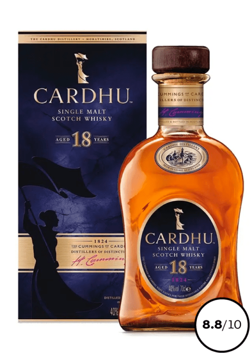 single malt cardhu 18 ans
